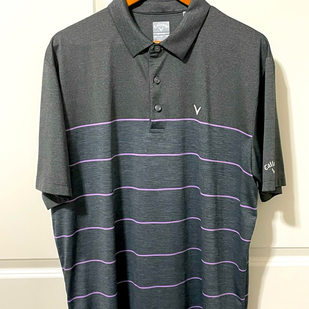 Callaway Men’s 3 Button Short Sleeve Golf Polo Shirt XL